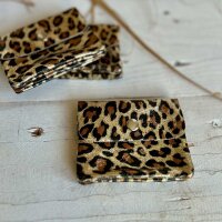 Leder-Portemonnaie S Leo metallic