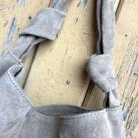Velours-Hobo-Shopper "taupe hell"