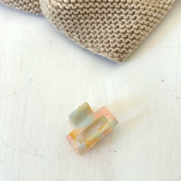 Haarklammer klein "Perlmutt-pastell"