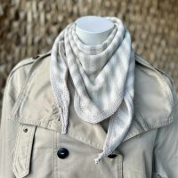 Mini-Dreieckstuch "creme/taupe"