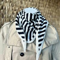 Mini-Dreieckstuch "schwarz-creme"