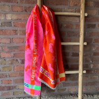 Großes Tuch "Doglove pink"