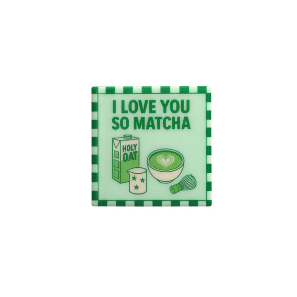 Love Tiles Untersetzer "I love you so Matcha" von Giftcompany