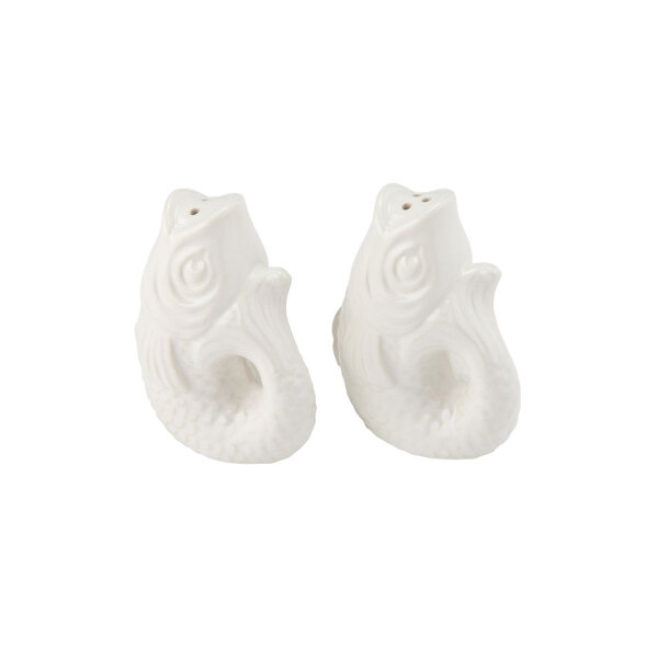 Monsieur Carafon Fisch Salz- und Pfefferstreuerset weiß von Giftcompany