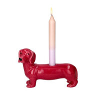Mignon Kerzenhalter "Dackel rosa" Giftcompany