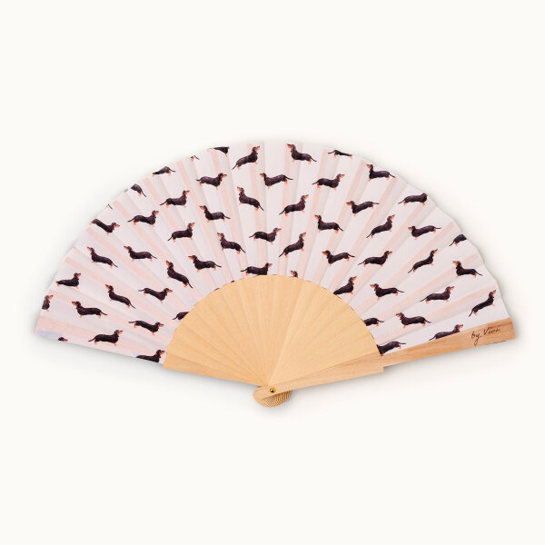 Fächer "Dackel" von by Vivi.