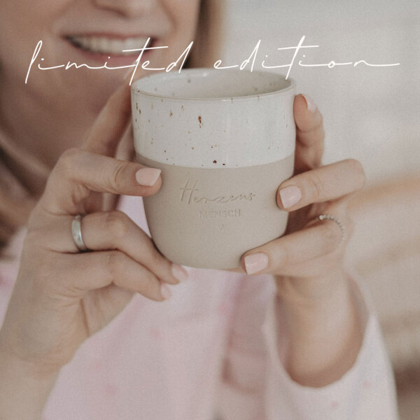 Limitierter Becher "Herzensmensch" von Eulenschnitt