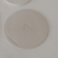 Untersetzer "Das Leben ist schön" 2er Set creme von Eulenschnitt