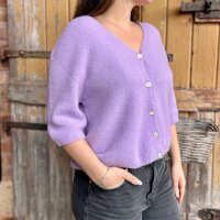 Kurzarm-Cardigan "flieder" One Size