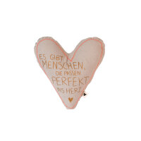 Herzkissen "Es gibt Menschen, die passen" von...
