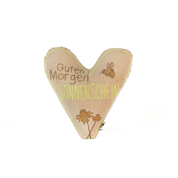 Herzkissen "Guten Morgen Sonnenschein" von Good old Friends