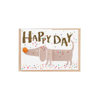 Dackelkarte "Happy Birthday" von Good old friends