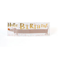 Dackelkarte "Happy Birthday" von Good old friends