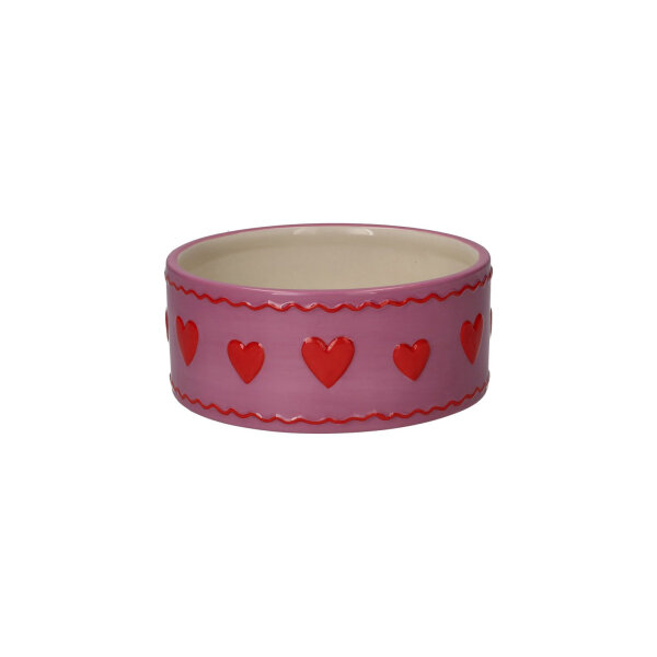 Futternapf Love Pets "Herzen rosa" von Giftcompany