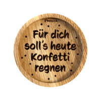 Holzuntersetzer von Holzpost - Konfetti