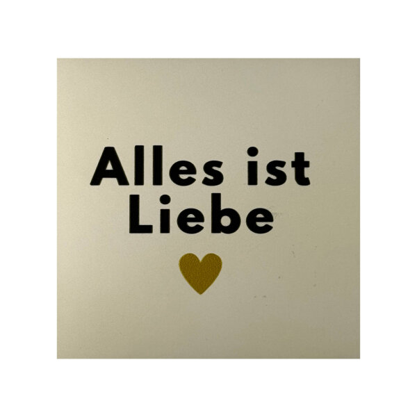 Bunte Fliese "Alles ist Liebe" von Yett