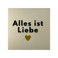Bunte Fliese "Alles ist Liebe" von Yett