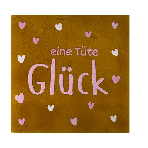 Bunte Fliese "Eine Tüte Glück" von Yett