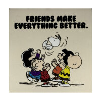 Bunte Fliese "Friends make everything better"...