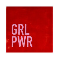 Bunte Fliese "GRL PWR" von Yett