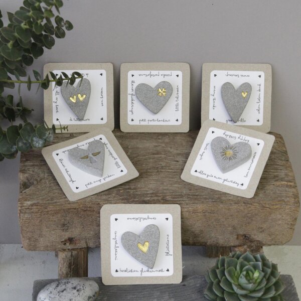 Terrazzo Herzmagnete von Good old friends