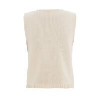 Strickpullunder mit Knöpfen "Lumi" Ecru von Knit Factory 40/42