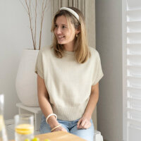 Strickpullover "Casy" wollweiß von Knit Factory