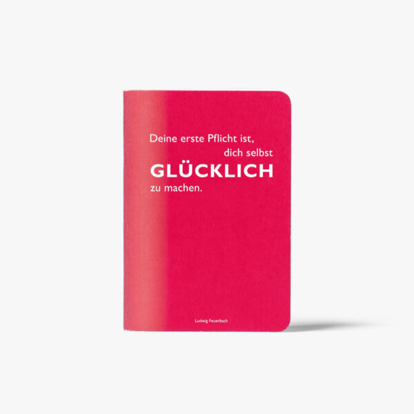 Heft A6 Pattern "Glücklich" von Cedon