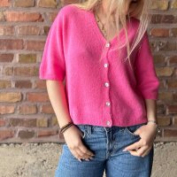 Kurzarm-Cardigan "Pink" One Size