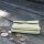 Leder-Portemonnaie S buttergelb
