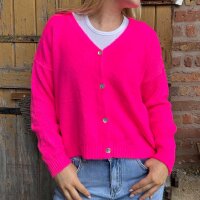 Strickjacke Sina "neonpink" One Size