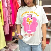T-Shirt "Aperol Spritz" weiß One Size