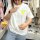 T-Shirt "Limoncello" gelb-blau One Size