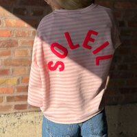 Sweat-T-Shirt "Soleil" rosa-buttergelb One Size