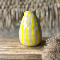 Vase Stripe Dolomite yellow