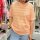 T-Shirt Stripe "beige-neonorange"