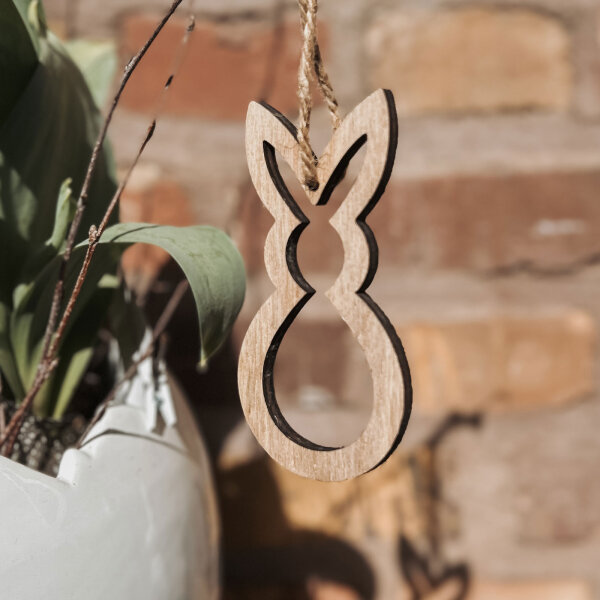 Holzhasenanhänger "Lotti"
