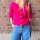 Kurzarm-Cardigan "Neonpink" One Size