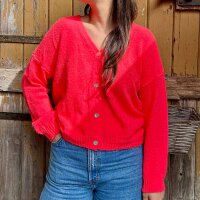 Strickjacke Sina "neoncoral" One Size