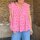 Musselin-Top "Leo flieder-neonorange" One Size