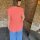Musselin-Top "Leo neonorange-rosa" One Size