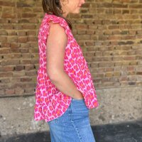 Musselin-Top "Leo pink-rosa" One Size