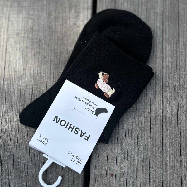 Socke Dackel schwarz 36-41