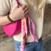Großes Viskosetuch "Paisleymuster pink"