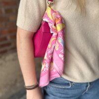 Großes Viskosetuch "Parsleymuster pink"