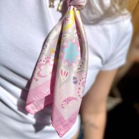 Großes Viskosetuch "Paisleymuster rosa"