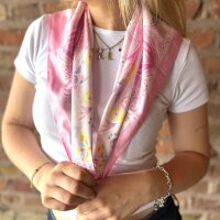 Großes Viskosetuch "Paisleymuster rosa"