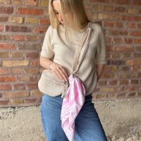 Großes Viskosetuch "Leo rosa"