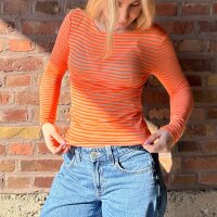 Cashmere-Viskose-Mix Shirt "Streifen...