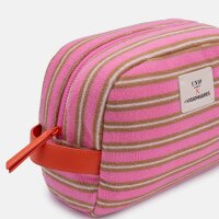 Kosmetiktasche Livignio Frottee "Barbie cognac ecru" von Unio Hamburg